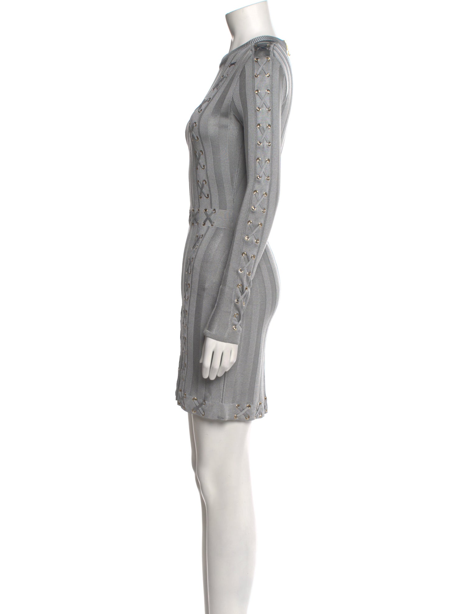Balmain Crew Neck Mini Dress