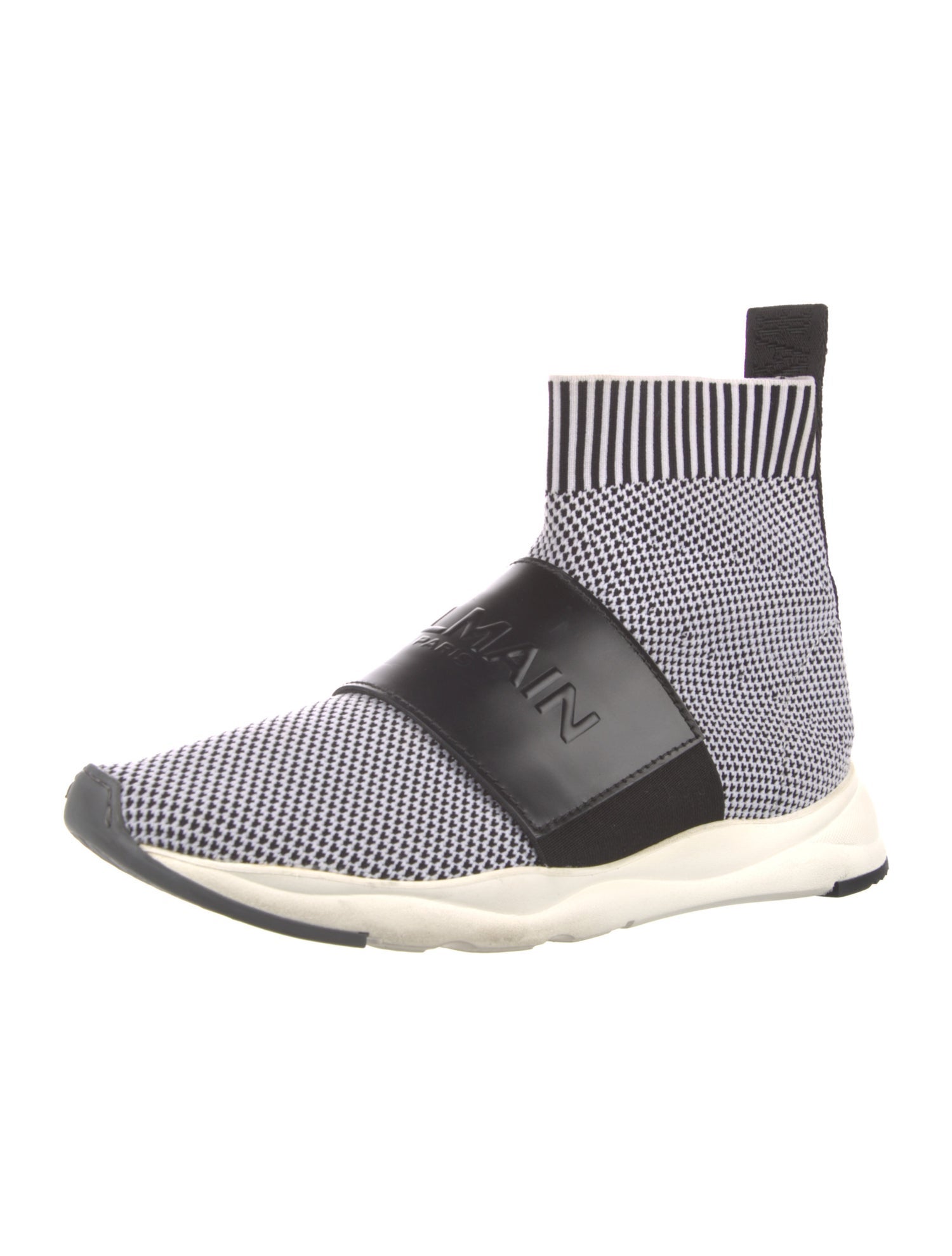 Balmain Mesh Printed Sock Sneakers