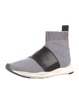 Balmain Mesh Printed Sock Sneakers