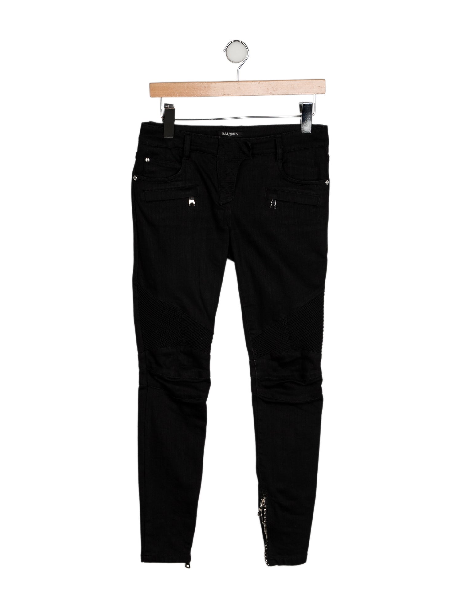 Balmain Mid-Rise Skinny Leg Jeans