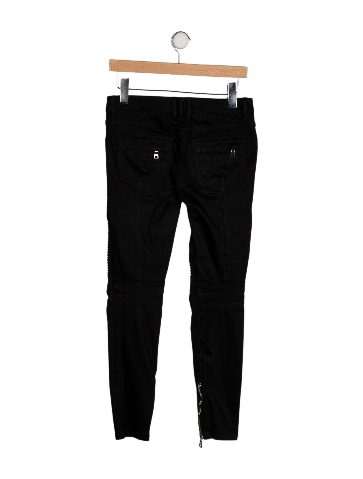Balmain Mid-Rise Skinny Leg Jeans