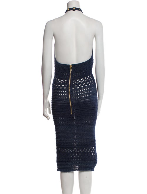 Balmain Halterneck Midi Length Dress