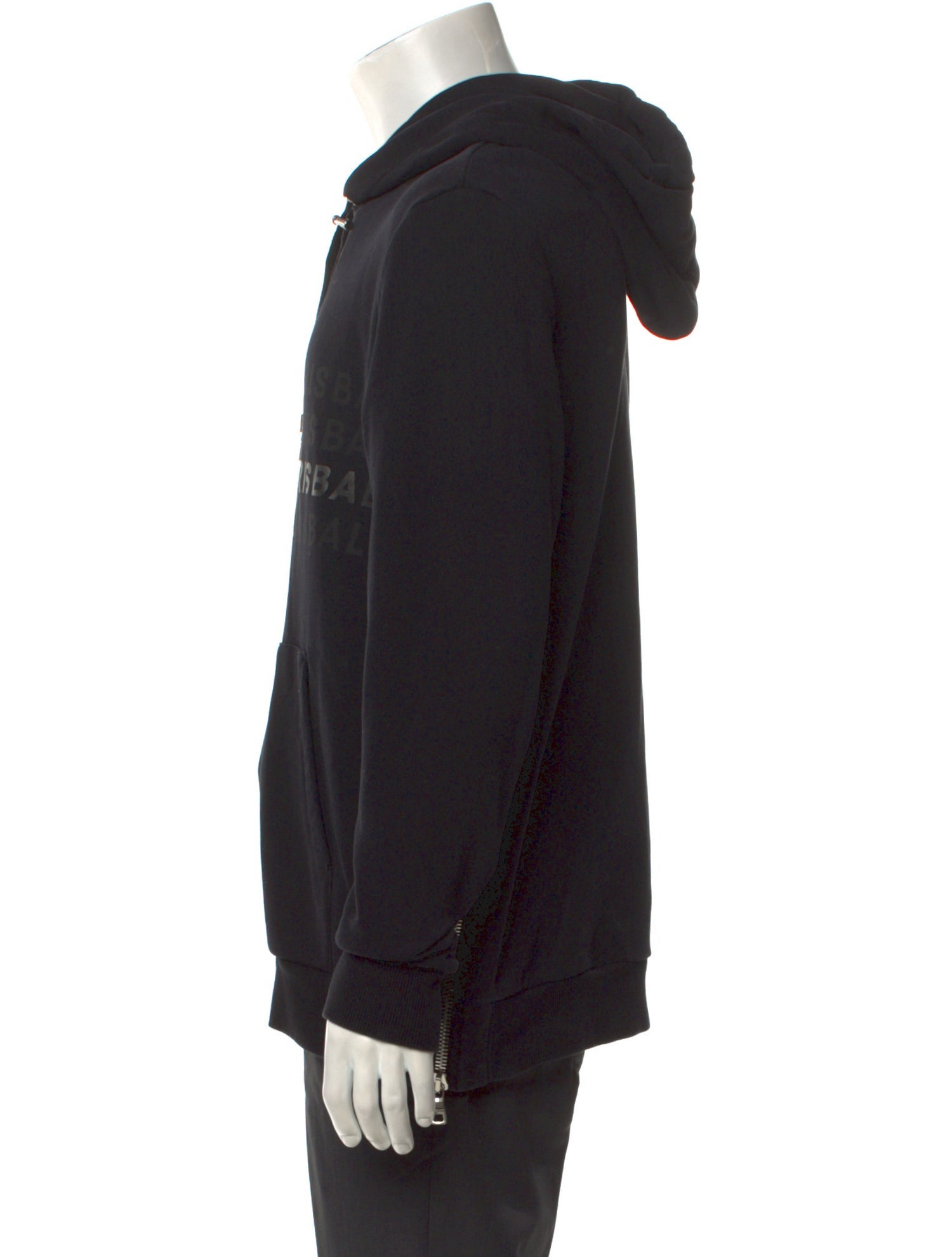 Balmain Graphic Print Crew Neck Hoodie