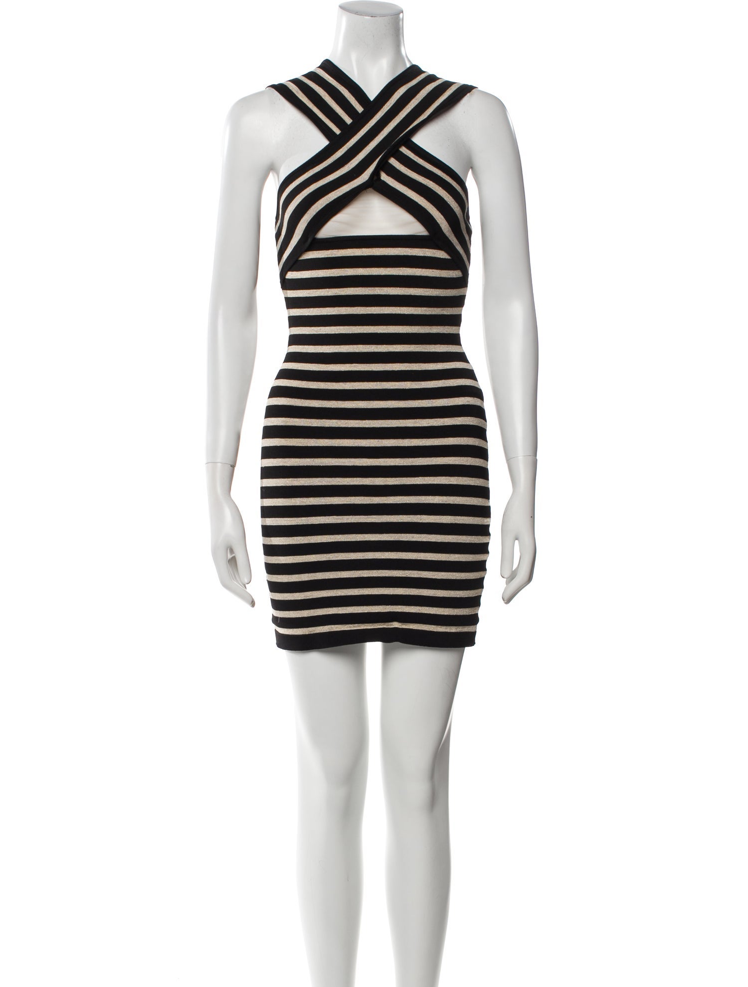 Balmain Striped Mini Dress