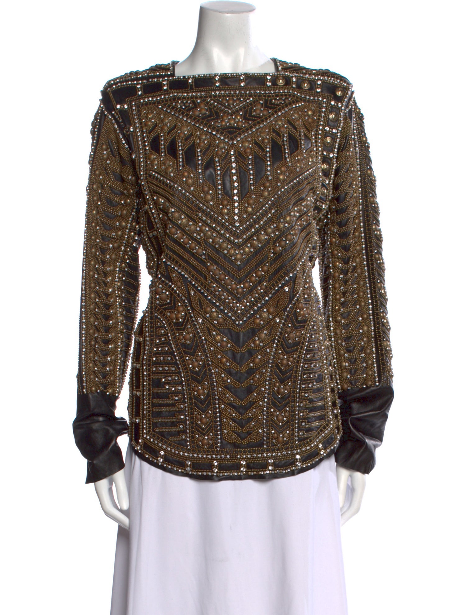 Balmain 2012 Leather Evening Jacket
