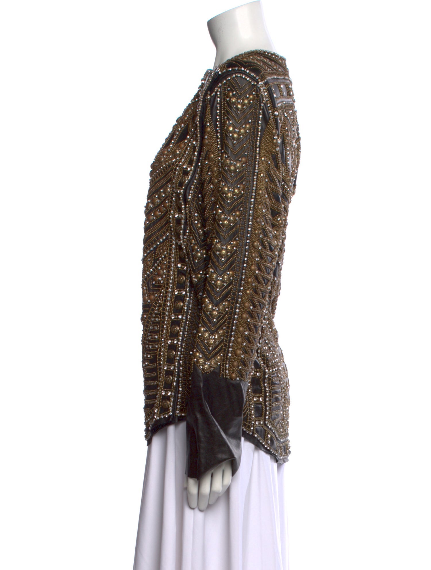 Balmain 2012 Leather Evening Jacket