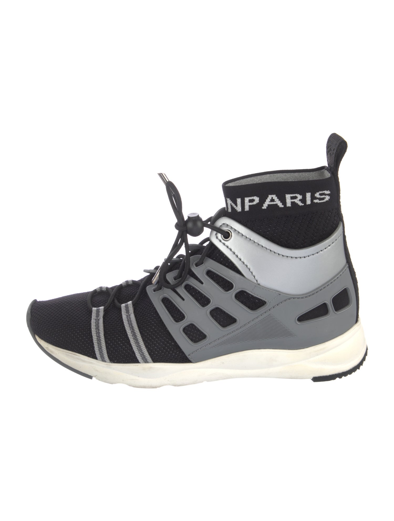 Balmain Colorblock Pattern Sock Sneakers