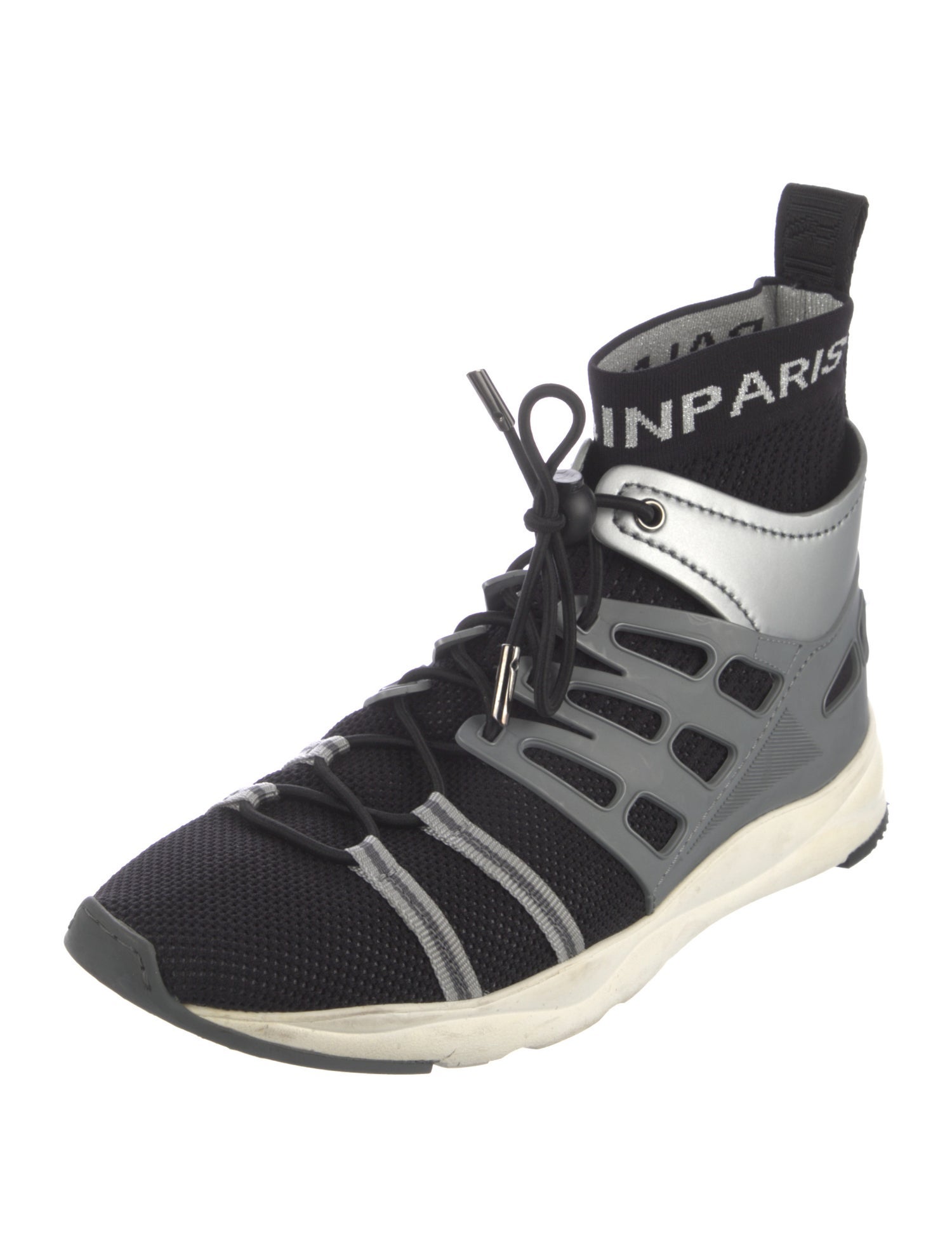 Balmain Colorblock Pattern Sock Sneakers