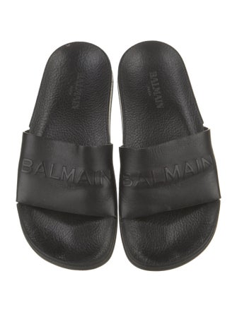 Balmain Leather Slides