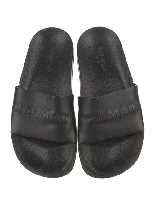 Balmain Leather Slides