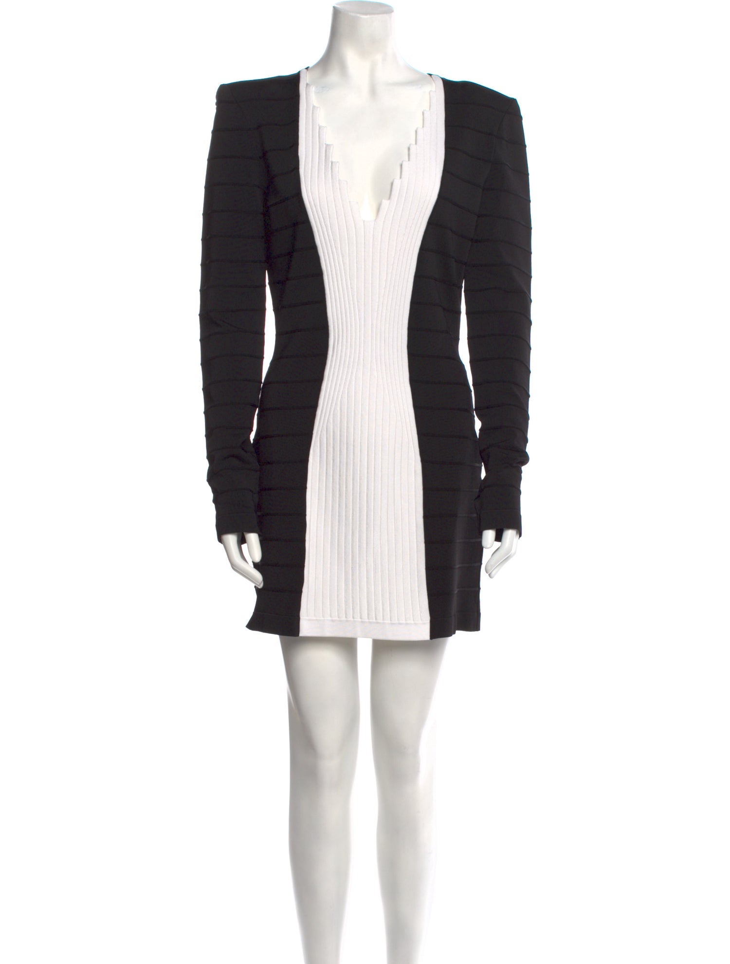 balmain white and black dress Balmain Filo Leone Catena' Dress main image 1