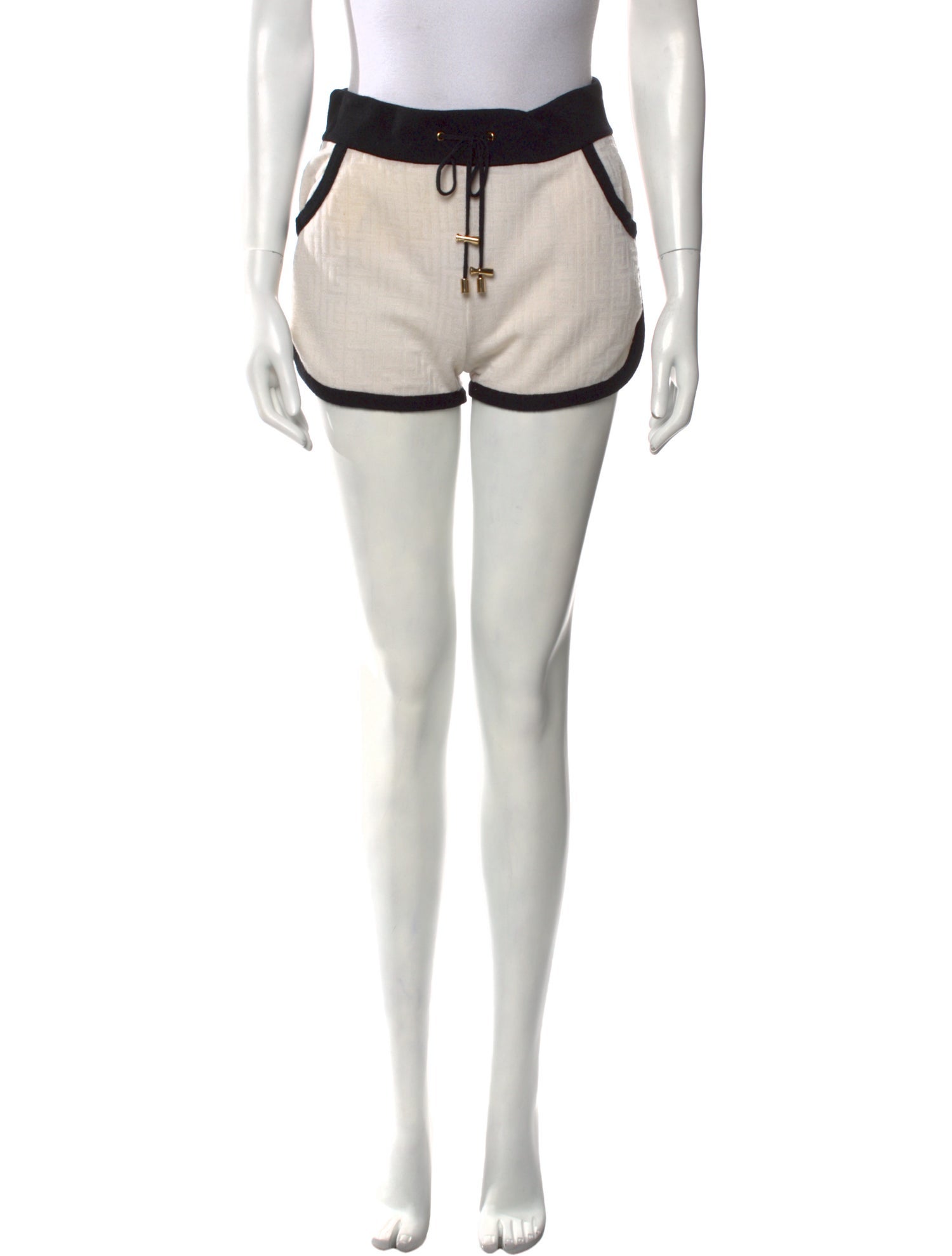 Balmain Virgin Wool Mini Shorts