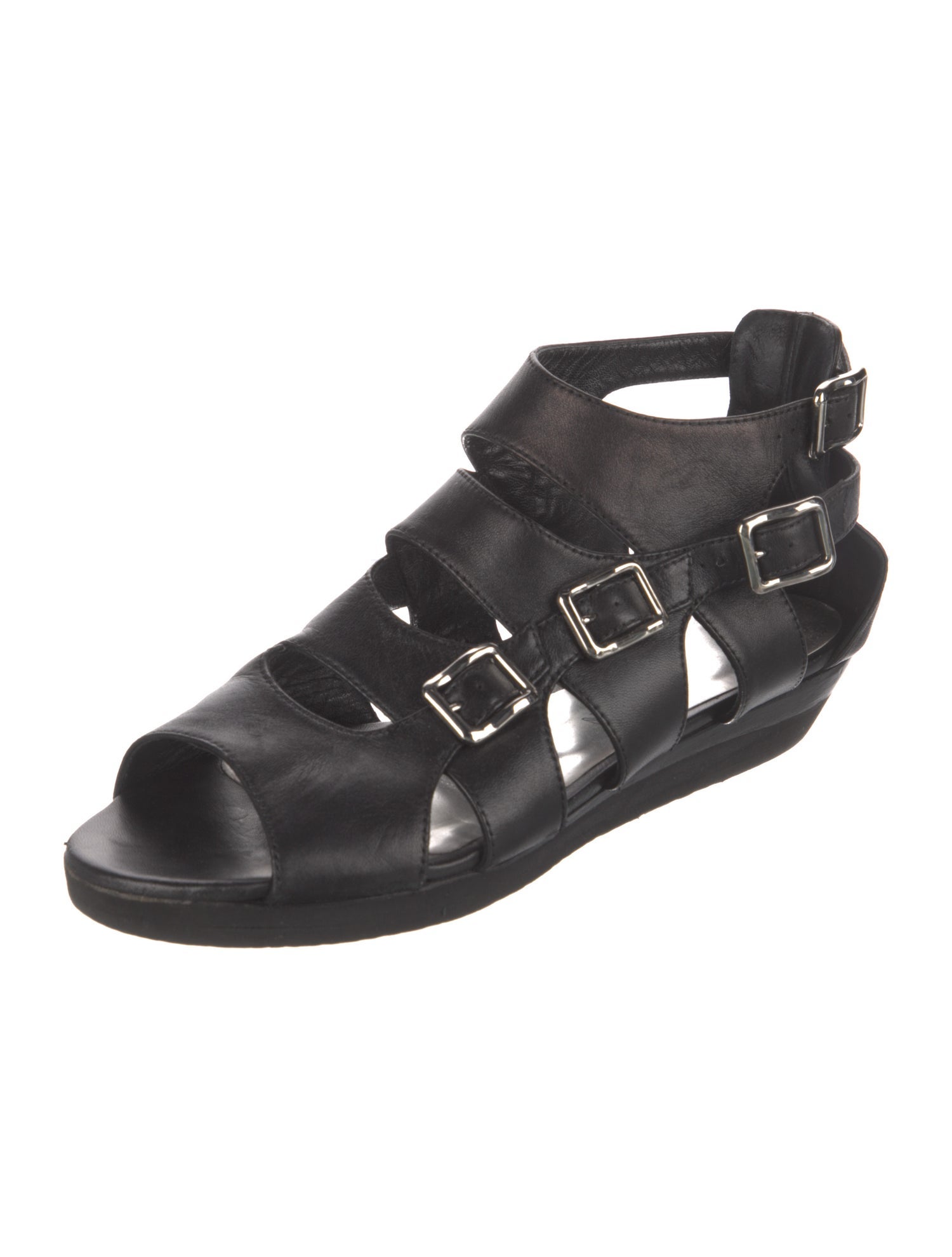 Balmain Leather Gladiator Sandals
