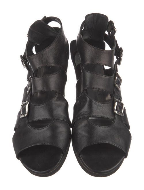 Balmain Leather Gladiator Sandals