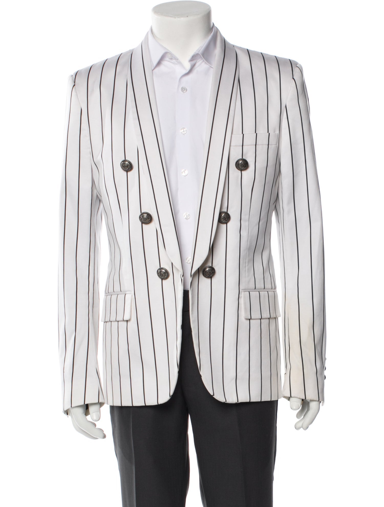 Balmain Striped Blazer