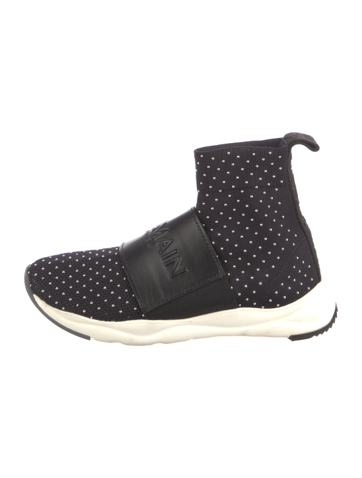 Balmain Crystal Embellishments Sock Sneakers