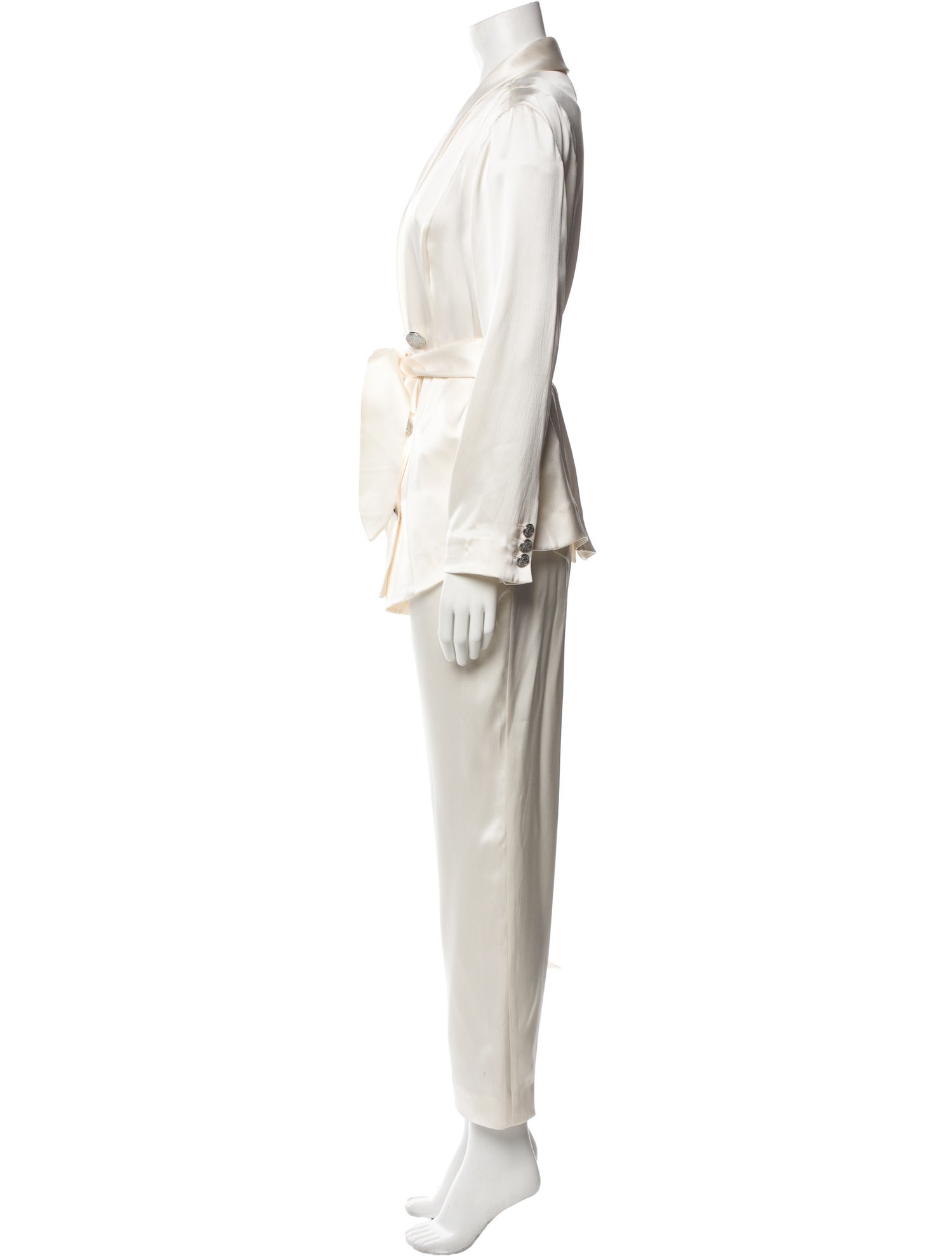 Balmain Silk Printed Pantsuit