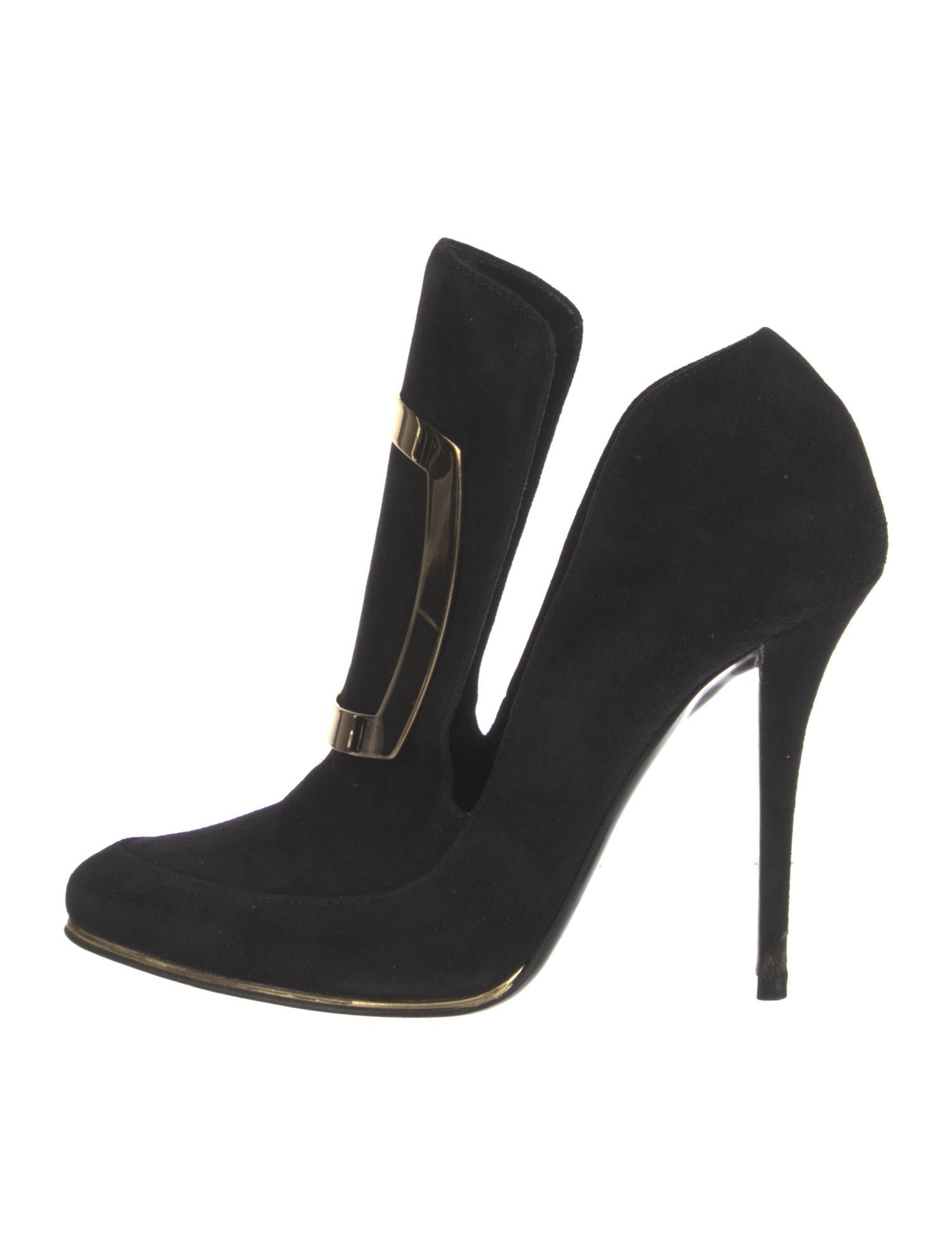 Balmain Suede D'Orsay Pumps
