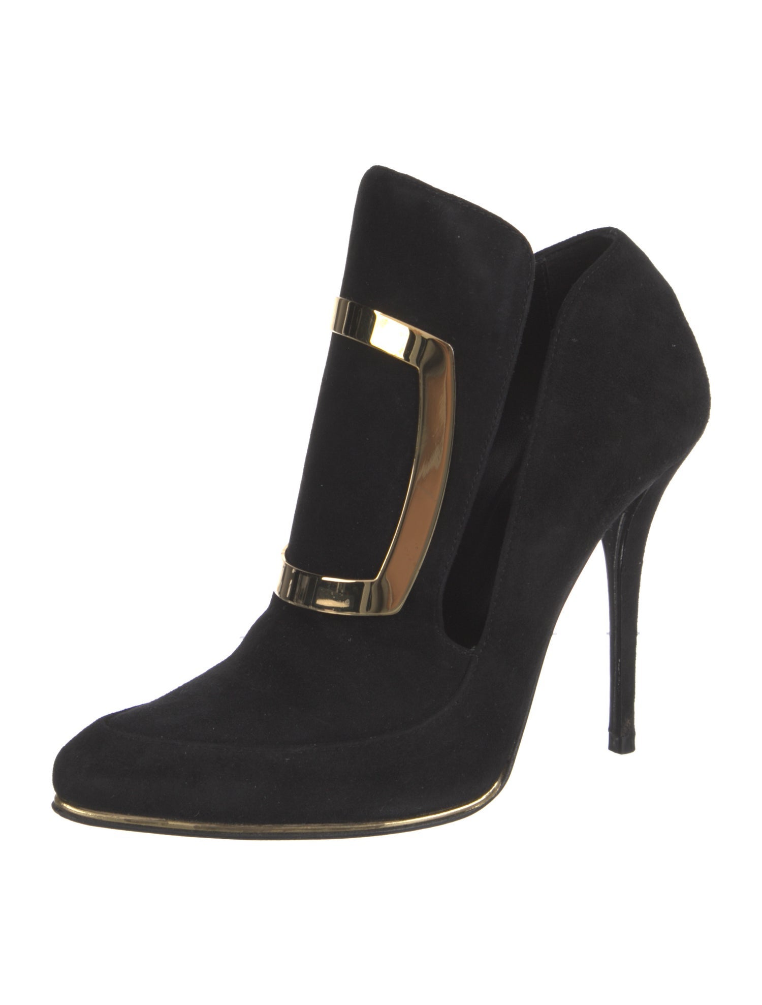 Balmain Suede D'Orsay Pumps