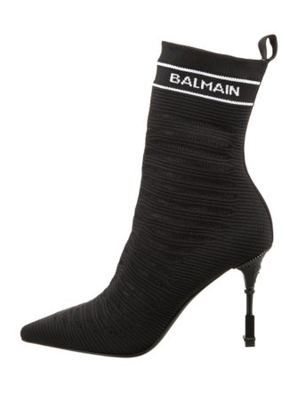 Balmain Graphic Print Sock Boots