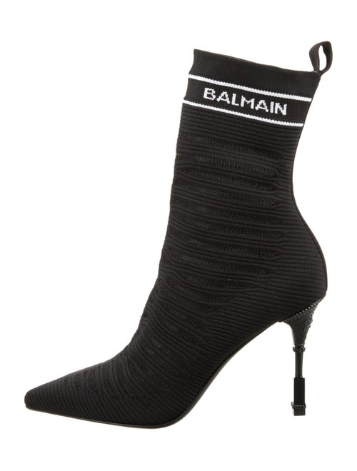 Balmain Graphic Print Sock Boots