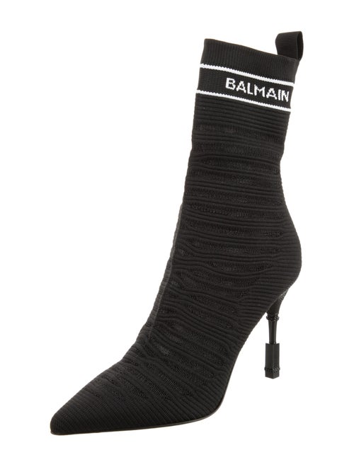 Balmain Graphic Print Sock Boots