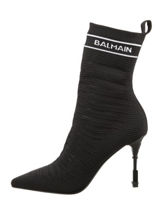 Balmain Graphic Print Sock Boots