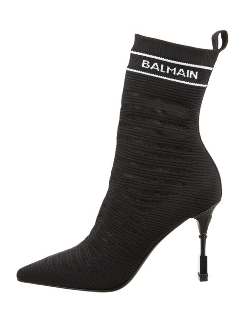 Balmain Graphic Print Sock Boots