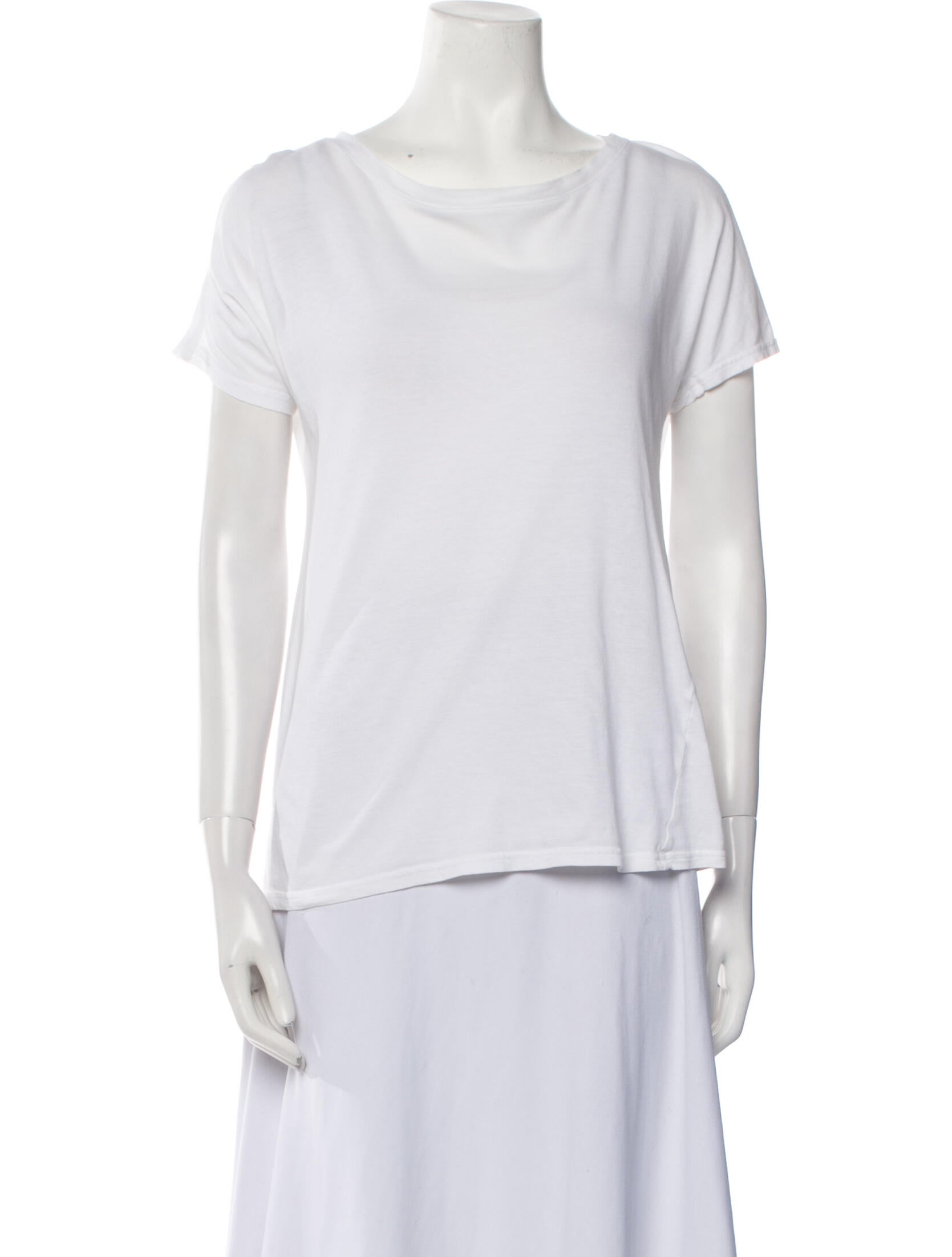 Balmain Bateau Neckline Short Sleeve T-Shirt