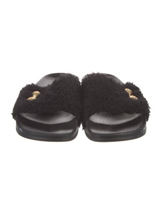 Balmain Fur Slides