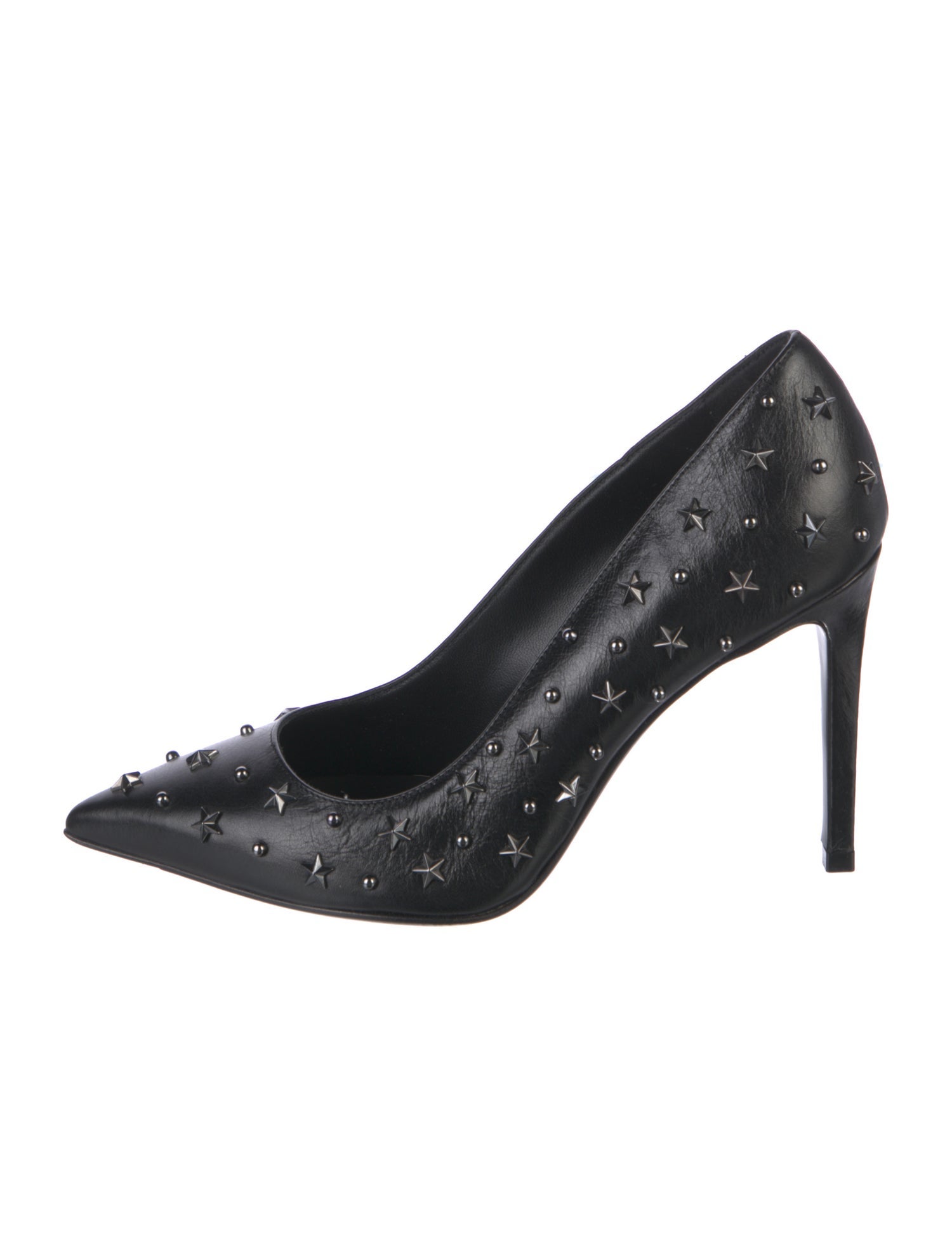 Balmain Leather Studded Accents Pumps