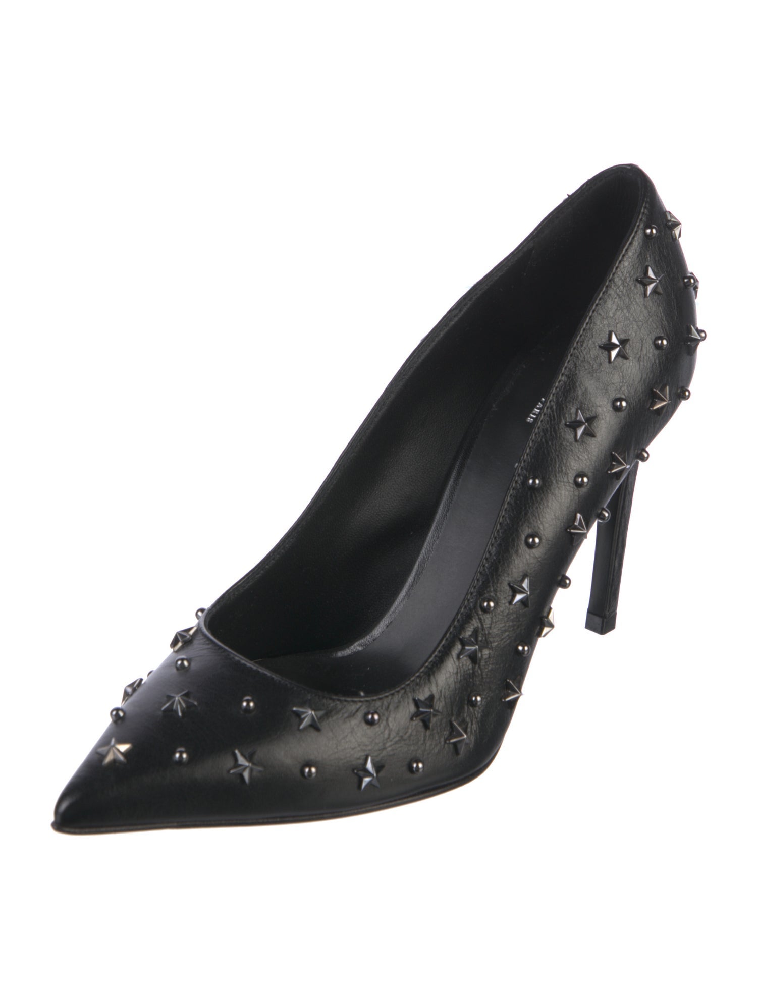 Balmain Leather Studded Accents Pumps