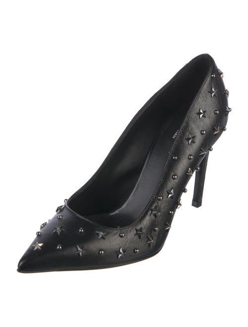 Balmain Leather Studded Accents Pumps