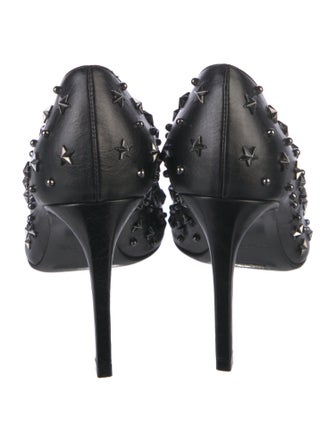 Balmain Leather Studded Accents Pumps
