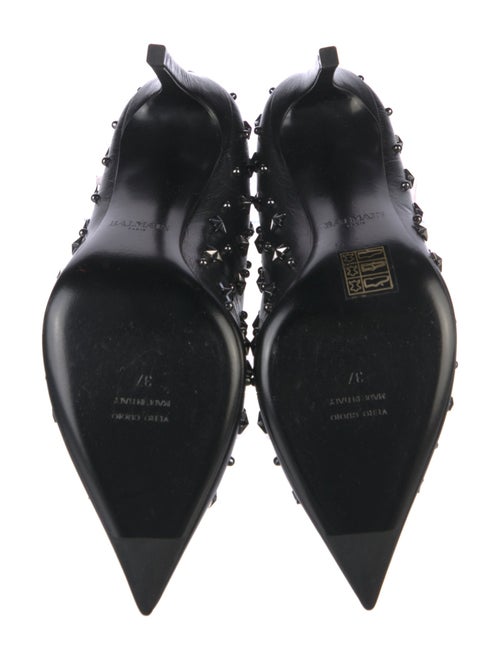 Balmain Leather Studded Accents Pumps