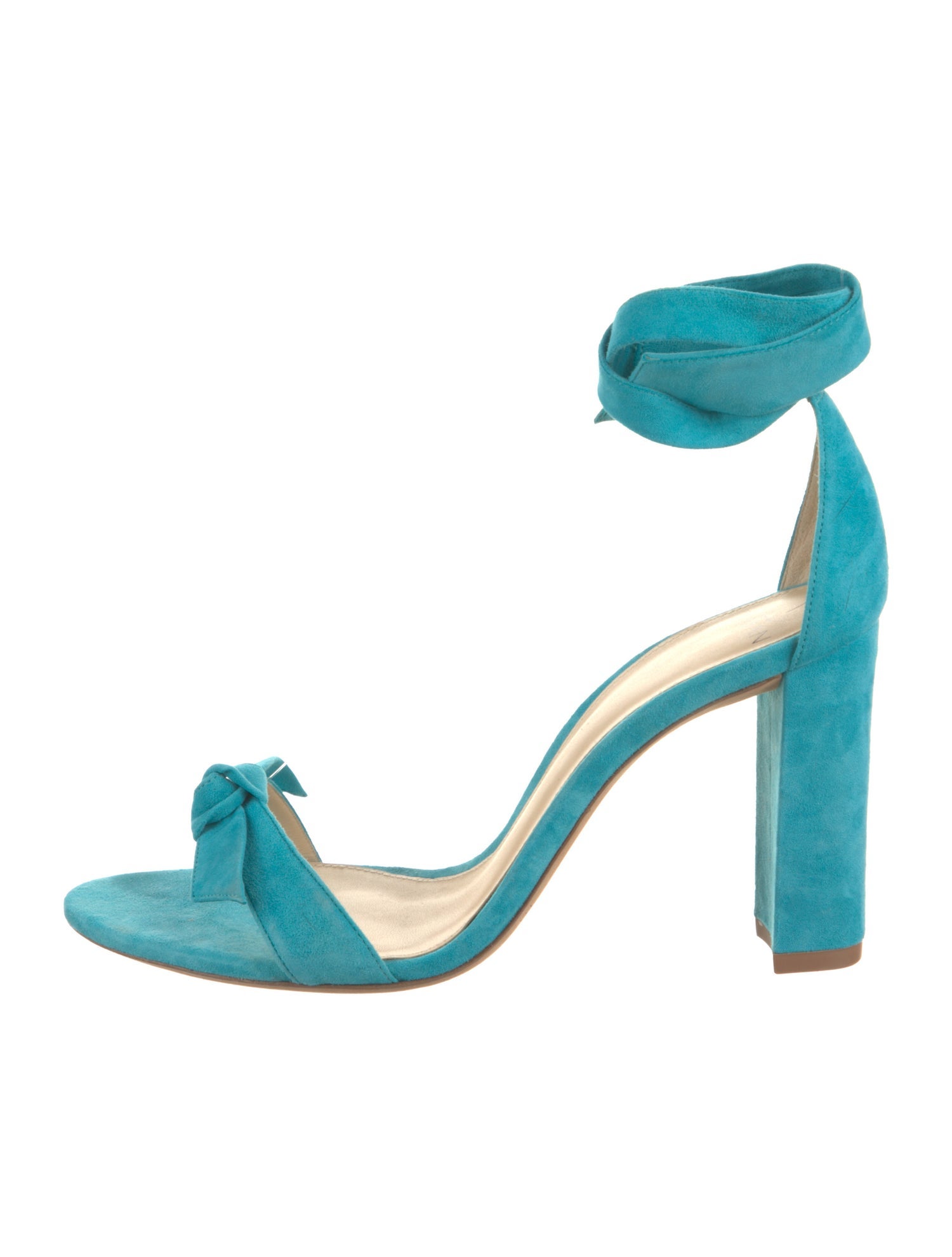 Alexandre Birman Suede Leather Trim Embellishment Sandals