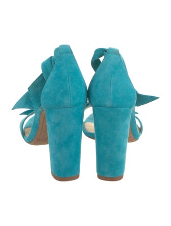 Alexandre Birman Suede Leather Trim Embellishment Sandals