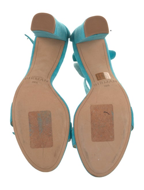 Alexandre Birman Suede Leather Trim Embellishment Sandals