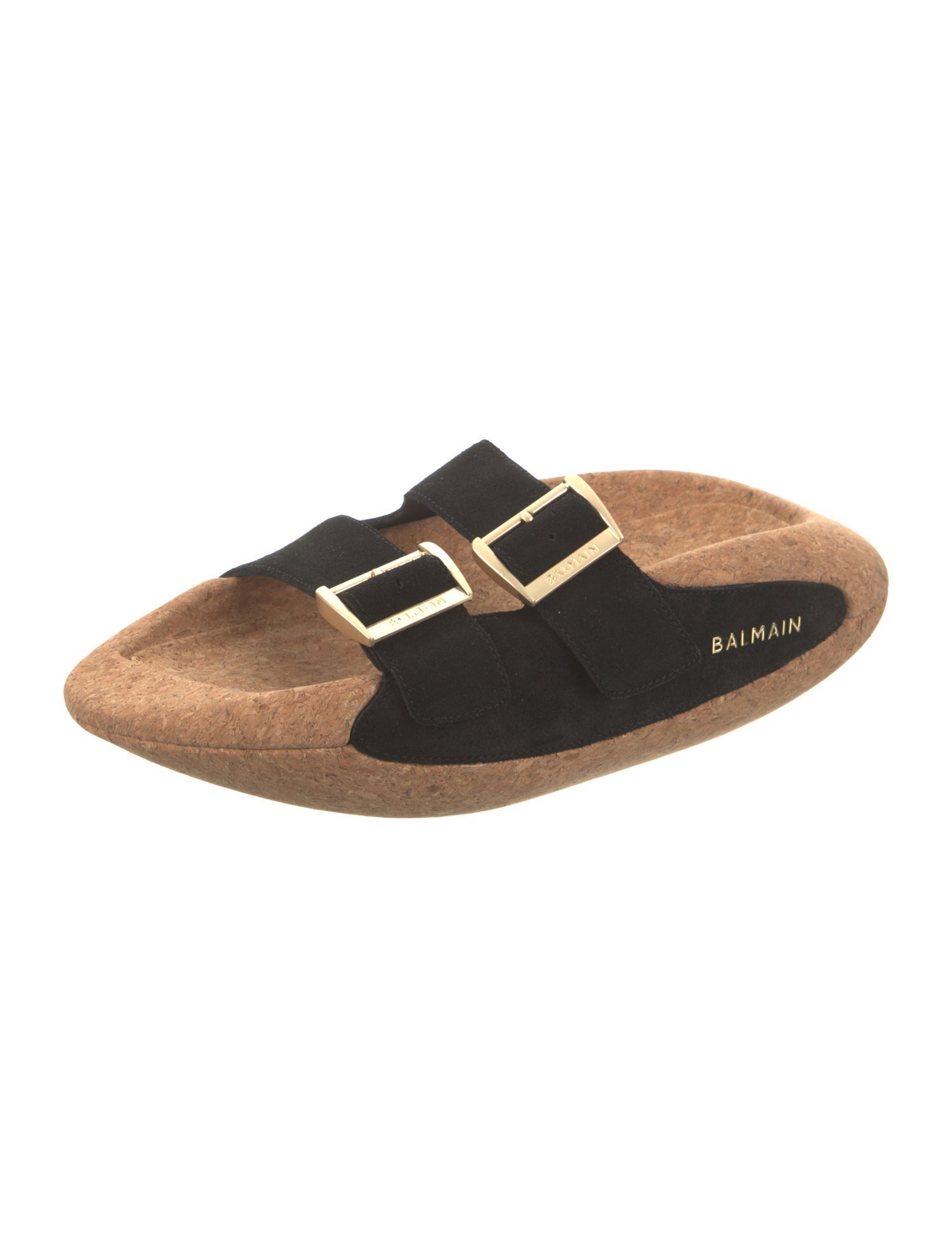 Balmain Suede Slides
