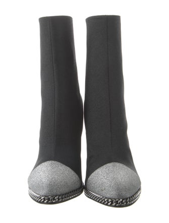 Balmain Glitter Printed Boots