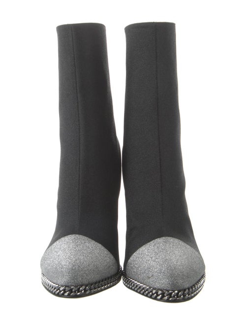 Balmain Glitter Printed Boots