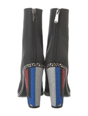 Balmain Glitter Printed Boots