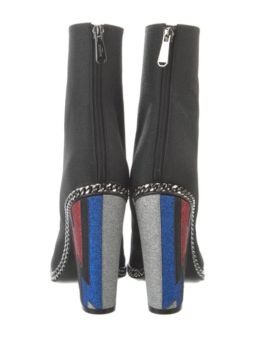 Balmain Glitter Printed Boots