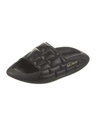 Balmain Leather Slides