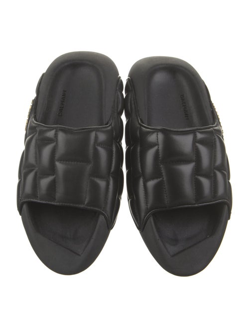 Balmain Leather Slides