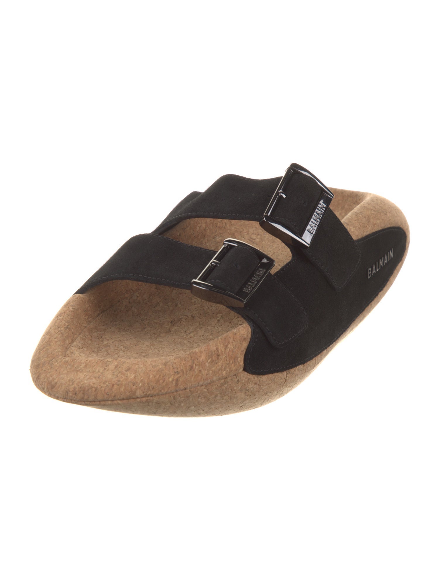Balmain Suede Slides w/ Tags