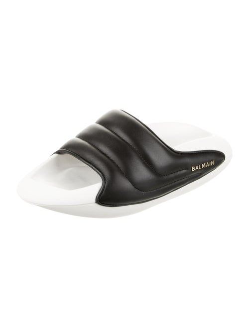 Balmain Leather Slides