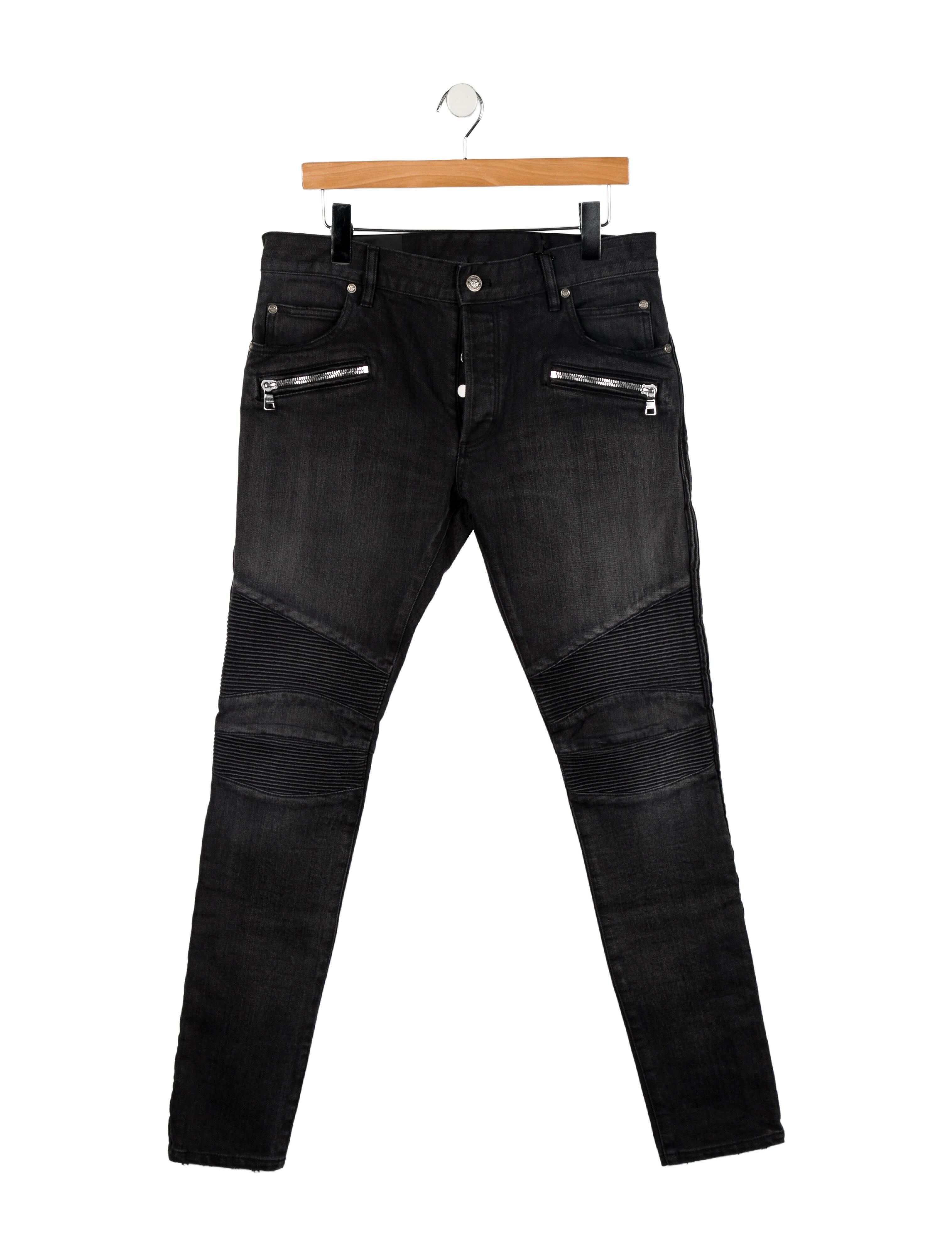 Balmain Moto Jeans w/ Tags