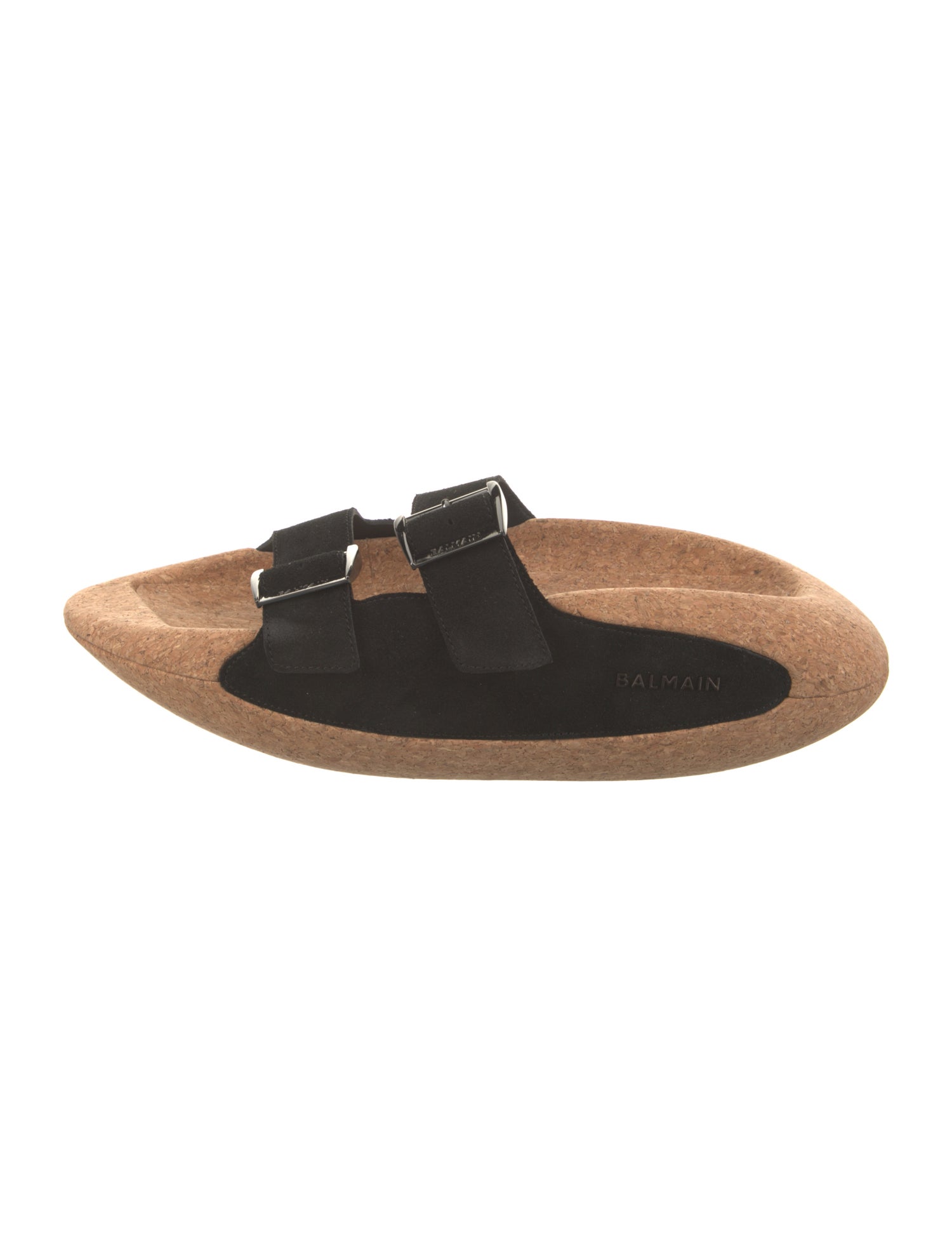 Balmain Suede Slides