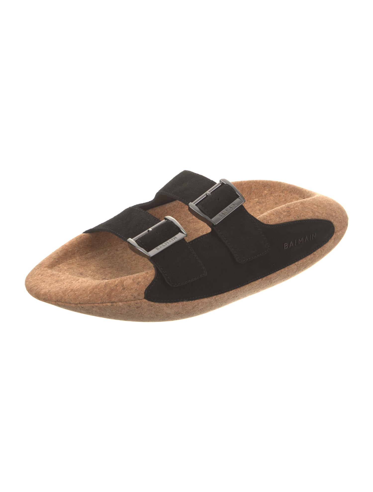 Balmain Suede Slides